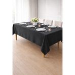 PerdeYap Kadife Dokulu Masa Örtüsü (Koyu Gri) – Günlük Kullanıma Uygun, Bakımı Kolay - 150 x 220 cm