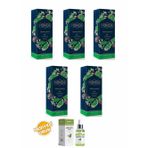 Pereja Bergamot Kolonya 250 Ml Cam Şişe 5 Li Set