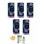 Pereja Kaşmir Kolonya 250 Ml Cam Şişe 5 Li Set