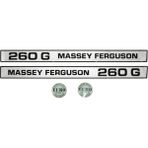 Peren Traktör Massey Ferguson 260 G Traktör Yan Yazı Takımı (Mat) – Sağ Sol Etiket Seti