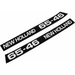 Peren Traktör New Holland 65-46 Yan Yazı Takımı Kaporta Etiketi Sağ - Sol Kaput Sticker Seti