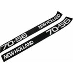 Peren Traktör New Holland 70-56 Yan Yazı Takımı Kaporta Etiketi Sağ - Sol Kaput Sticker Seti