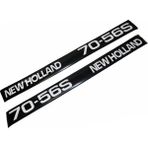 Peren Traktör New Holland 70-56S Yan Yazı Takımı Kaporta Etiketi Sağ - Sol Kaput Sticker Seti