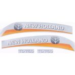 Peren Traktör New Holland TD75D Yan Yazı Takımı Sarı Tip Kaporta Etiketi Sağ - Sol Kaput Sticker Seti