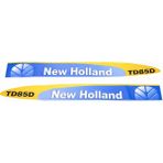Peren Traktör New Holland TD85D Yan Yazı Takımı Kaporta Etiketi Sağ - Sol Kaput Sticker Seti