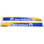 Peren Traktör New Holland TM155 Yan Yazı Takımı Kaporta Etiketi Sağ - Sol Kaput Sticker Seti