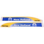 Peren Traktör New Holland TN75NA Yan Yazı Takımı Kaporta Etiketi Sağ - Sol Kaput Sticker Seti