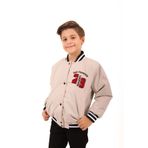 Perendi 28 Nakışlı Erkek Çocuk Bomber Ceket Bej