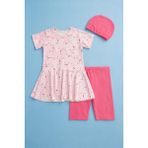 Perendi Güneş Korumalı Kız Çocuk Volanlı Mayo Takımı - Pembe - 9 - 10 Yaş