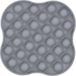 Perfeclan 1 Adet Silikon Itme Kabarcık Fidget Oyuncak Yıkanabilir Yetişkin Çocuklar Stres Rahatlatıcı Gri (Yurt Dışından)