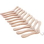 Perfeclan 10 Parça 15 cm Ahşap Elbise Askıları Bjd Amca Bebekler Için Metal Kanca (Yurt Dışından) - Renkli