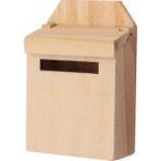 Perfeclan 1/12 Doğal Posta Kutusu Ile Çıkartması Dollhouse Minyatür Peri Bahçe Dekorasyonu Ahşap (Yurt Dışından) - Renkli