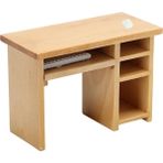 Perfeclan 1/12 Dollhouse Bilgisayar Masası Simülasyonu Oturma Odası Çalışma Manzarası Süsler (Yurt Dışından)