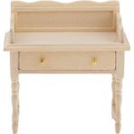 Perfeclan 1/12 Dollhouse Mobilya Ahşap Yazma Bilgisayar Masası Vanity Masa Çekmece (Yurt Dışından) - Renkli