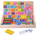 Perfeclan Sayma Çubuklar Kartı Matematik Öğrenme Çocuk Tangram Oyuncaklar Kurulu Oyunu (Yurt Dışından) - Renkli