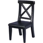 Perfeclan Siyah Dollhouse Minyatür Sandalye Rol Oynamak Çocuk Oyuncakları Çalışma Odası Için (Yurt Dışından) - Renkli