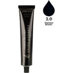 Perfect Shine Permanent Profesyonel Saç Boyası 100ml - En Koyu Kahve/Koyu Kestane (NATURAL-2.0) - 2.0 En Koyu Kestane