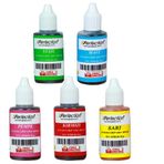 Perfection CHEF 5'li Sıvı Su Bazlı Likit Gıda Boyası Pembe Sarı Kırmızı Mavi Yeşil 5 X 30 gr
