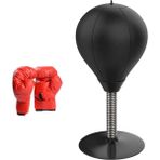 Perfk Pu Boks Balo Masaüstü Duma Çantası Çocuklar Için Yetişkinler Spor Mma Hız Topu Siyah Kids Kırmızı Eldiven (Yurt Dışından)