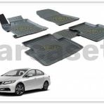 Perflex PXM-HD09 Honda Civic 12-16 Siyah 3D X-Mat Havuzlu Paspas