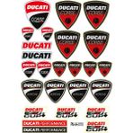 Performance Ducatı Tasarımlı Karışık Sponsor Ekipman Kask Motorsiklet Sticker Seti 01
