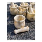 Pergamon Marble & Design El Yapımı Bal Mermeri Havan – 8,5 Cm (ÇAP), 8,5 Cm (YÜKSEKLİK) BÜYÜK BOY