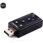 Pergyi Düşük Harici USB Ses Ses Kartı Adaptörü Sanal 7.1 USB 2.0 Mikrofon Hoparlör Ses Kulaklık Mikrofon 3.5mm Jack Dönüştürücü (Yurt Dışından) - Renkli - 1 m