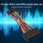 Pergyi Yükseltici Kart Uzatma Bağlantı Noktası Adaptörü 24PIN Dişi Mini 24P Erkek Dahili Güç Adaptörü Dönüştürücü Kablosu Dell Pc Için (Yurt Dışından) - Renkli - 1 m