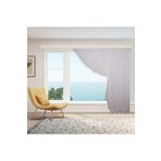 Perhal Keten 1-3 Sık Pileli Etekleri Kurşunlu 250x260 cm Tül Perde