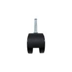 Peri Store 9406 Ofis Sandalyesi Tekerleği, Frenli Çift Tekerlek, 5 Cm, 8 mm Şaft Çapı, 34 kg Taşıma Kapasitesi, 2'li Paket, Siyah - Option-1