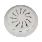 Peri Store Ayarlı Doğalgaz Cam Menfezi Beyaz Ø18CM - Aç-Kapa Ayarlanabilir Soğuk Hava Engelleyen Cam Menfezi - Şeffaf Panel Hava Kapaklı Havalandırma Menfezi