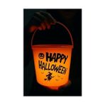 Peri Store Halloween Işıklı Gövdeli Şeker Kovası Bal Kabağı Turuncu - 0 - Siyah - Option-1
