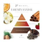 Peri Store Kapaklı Yasemin Sandal Kokulu Vegan Mum (140 Gr) - Option-1