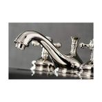 Peri Store KS1166BX 20,3 cm Yaygın Lavabo Musluğu, Pirinç Pop-Up, Cilalı Nikel - Option-1