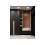 Peri Store Mat Siyah Mobilya Dolap Kaplama Folyosu 61 cm x 1 Metre - -- - Option-1