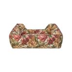 Peri Store Pet Alpha Merta Gül Desenli Köpek Yatağı L 85X105CM - 001-Renkli - 100 x 100 cm