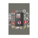 Peri Store Punk Rock Metal Paketi/bullet Journal Defter Çıkartma Ajanda Laptop Etiket, 568476168798466 - Option-1 - -50 C