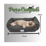 Peri Store Purecanpati Kedi Yatağı, Küçük Irk Köpek Yatağı 55 cm x 40 cm Renk - 001-Renkli - 100 x 100 cm