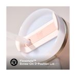 Peri Store Quencher Pipetli Termos Bardak, 1.18 Litre, Pembe Kuvars (Rose Quartz) - 0 - Siyah