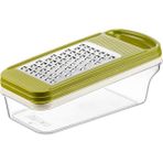 Peri Store Rende Seti Paslanmaz Çelik, Çok Fonksiyonlu Mutfak Rendesi Saklama Hazneli, 24 x 11 x 9.3 cm - Ahşap