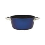 Peri Store Titanium 24CM Tencere, Çelik Kulp, Özel Çerçeveli Cam Kapak Metalik Mavi - (No Color) - Option-1