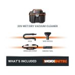 Peri Store Worx WX031.9 20VOLT 200W/16KPA Li-Ion Kömürsüz Esnek Hortumlu Profesyonel Şarjlı Islak/kuru Süpürge & Üfleme (Akü Dahil Değildir) - 4000K - Doğal Işık