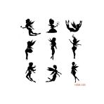 Peri Temalı Stencil (Şablon) 25X25 Cm