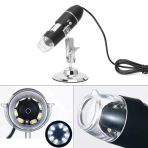Periboia 1600X Usb Dijital Mikroskop Kamera Endoskop 8 Led Büyüteç Metal Standı