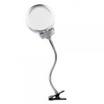 Periboia 2.5 X 130 Mm 5X24 Mm Led Aydınlatmalı Büyüteç Masa Üstü Metal Hortum Mandallı Mg15124-C