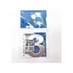Periboia 4 Cm Plastik Krom Kaplama Kapı Numarası - 3