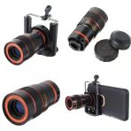 Periboia 8X18 Zoom Teleskop Telefon Kamera Lensi Mini El Dürbünü