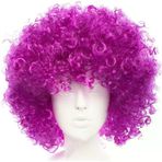 Periboia Koyu Mor Violet Renk Afro Bonus Parti Peruğu