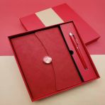 Periboia Promosyon Defter Kalem Seti Kırmızı Renk