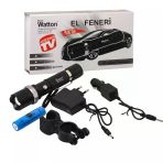 Periboia Zoomlu Şarjlı Led El Feneri Uzun Menzilli Profesyonel Aydınlatma Sistemi Wt-038